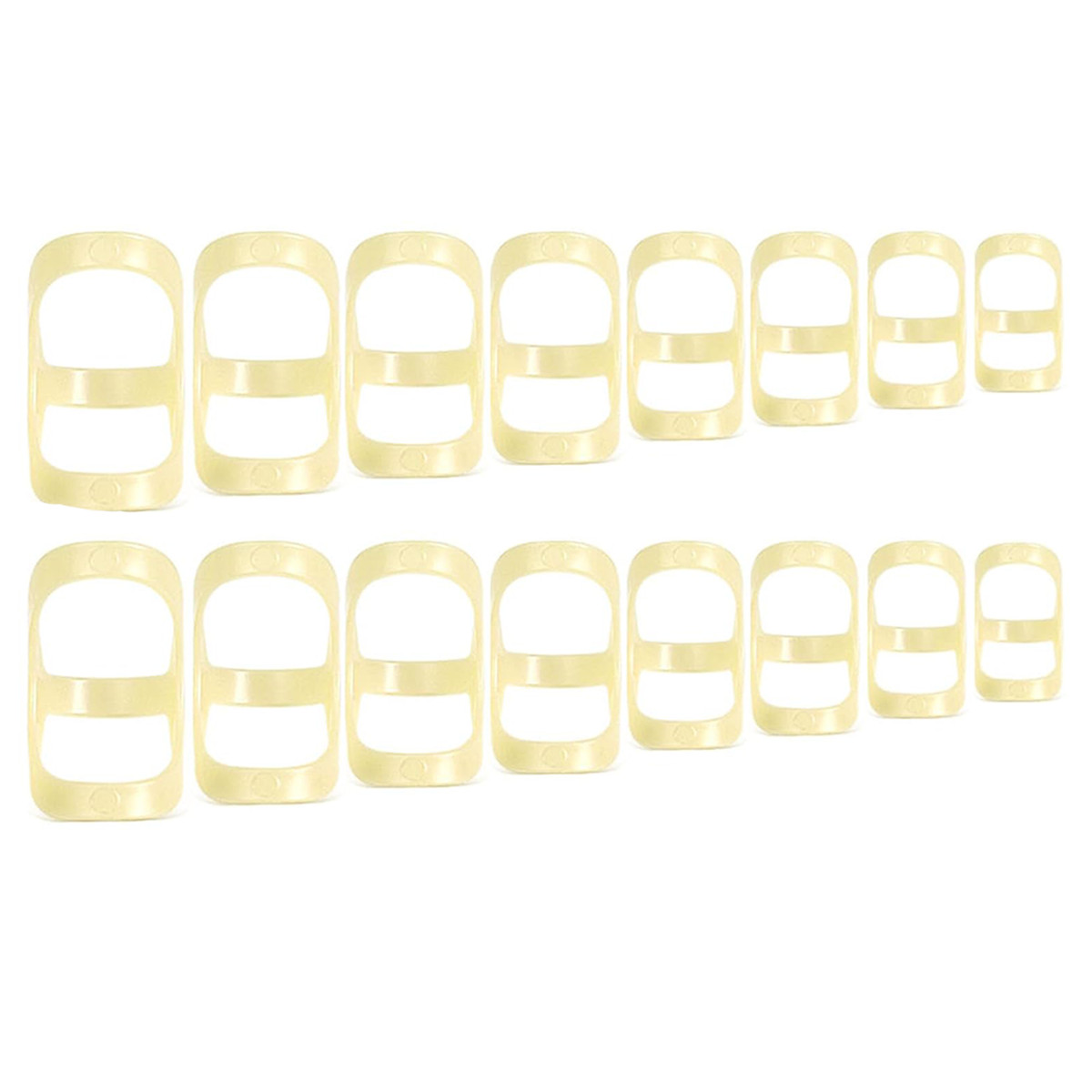 16/32 PCS Oval Finger Splints Trigger Finger Kit for Size 5,6,7,8,9,10,11,12 US
