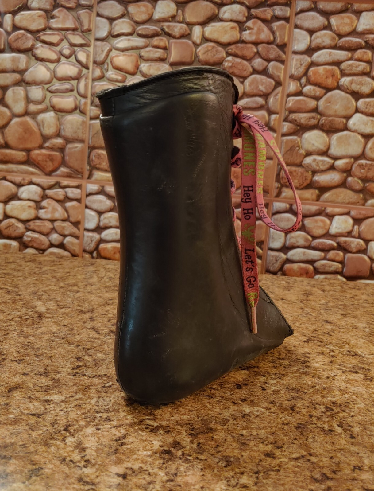 HTF Antique RETRO Leather Boot Foot ANKLE Brace Polio Steampunk CAST SUPPORT COS