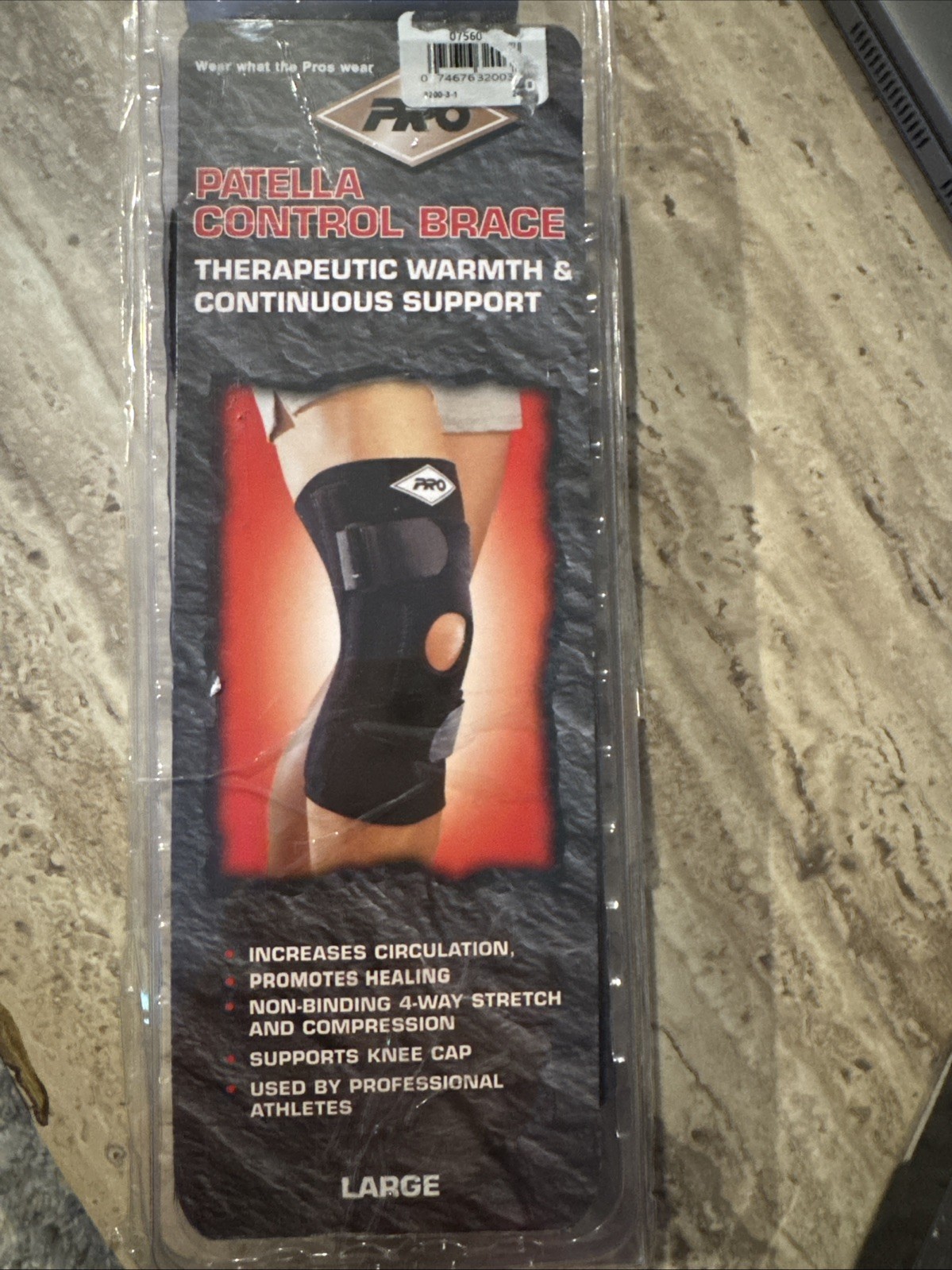 Pro Patella Control, Brace, Therapeutic Warmth, And Continuous Support (L)