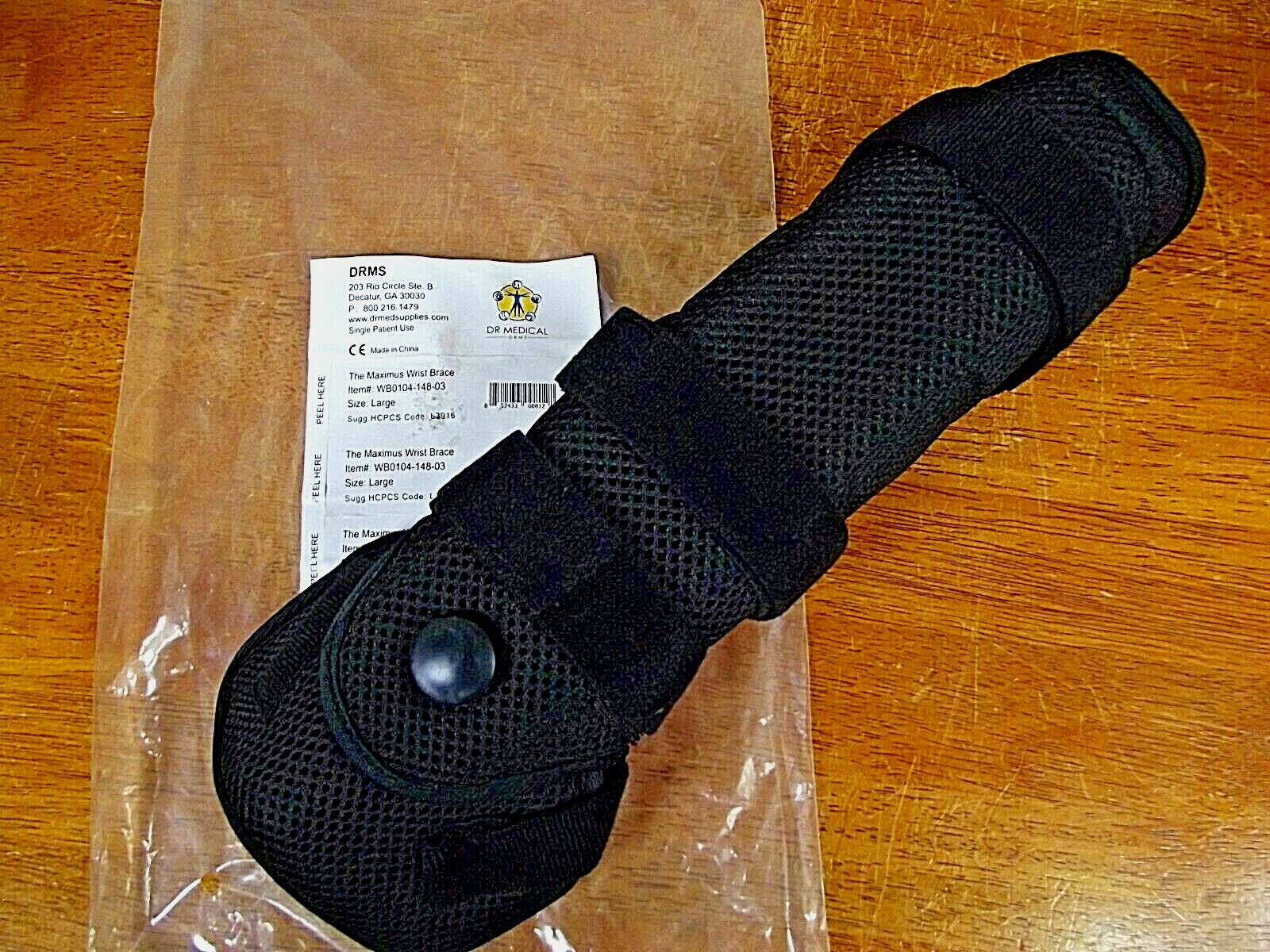 Wrist Brace by Dr. Medical DRMS Maximus LARGE Wrist Brace WB-0104-148-03 NEW L
