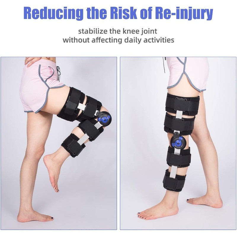 Knee Brace Post Op Knee Brace Adjustable Knee Immobilizer Support with Side