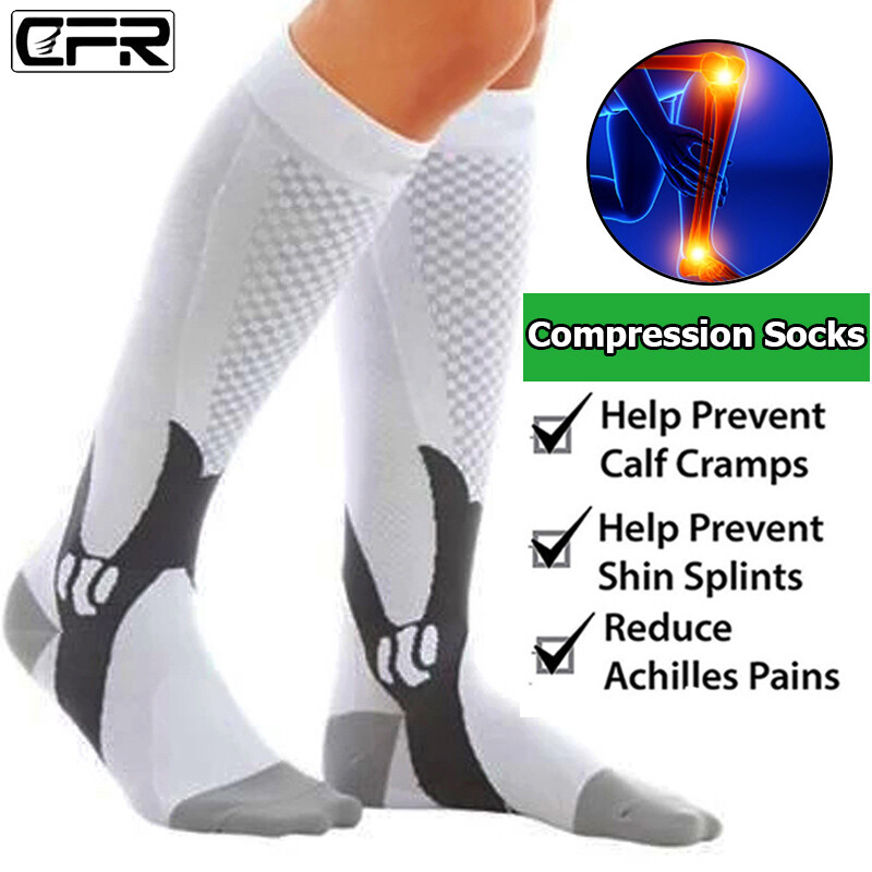 Compression Socks Knee High Running Sport Long Stcokings Ankle Pairs 30-40 mmhg