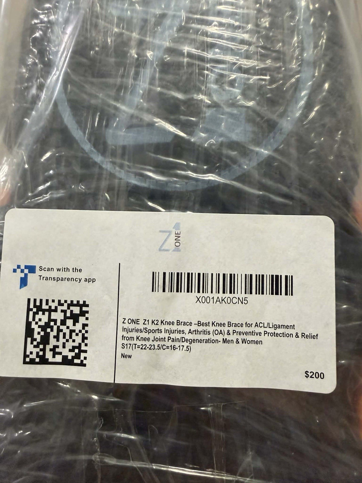 Zone Z1 K2 Knee Brace –Ideal for Prevention PCL ACL MCL LCL/Meniscus Tear/OA S17