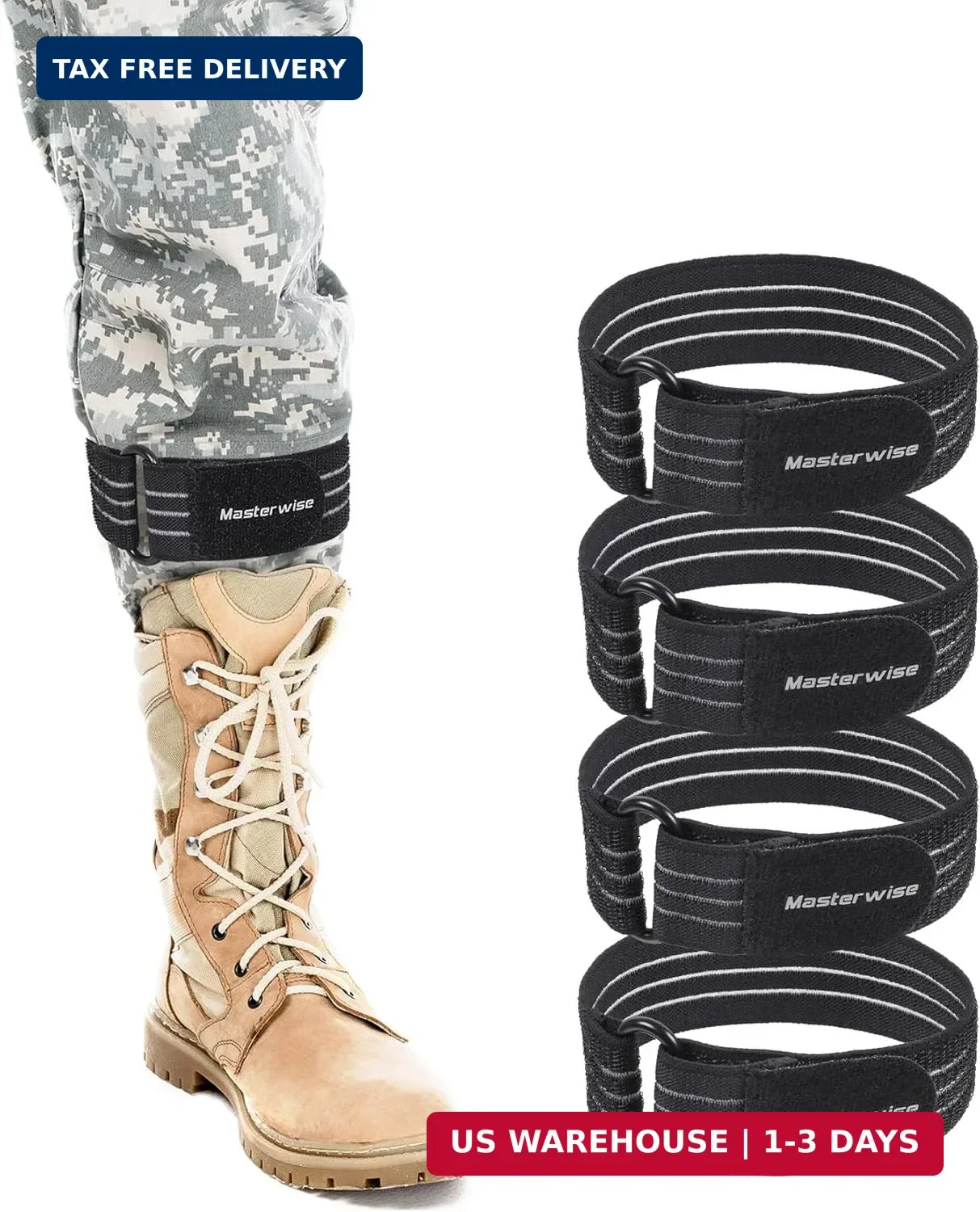 Adjustable Elastic Ankle Straps, Boot Straps for Cowboy Boots, Pant Leg Straps f