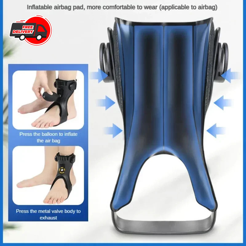 Drop Foot Brace AFO Leaf Spring Splint Ankle Foot Orthosis Support For Stroke