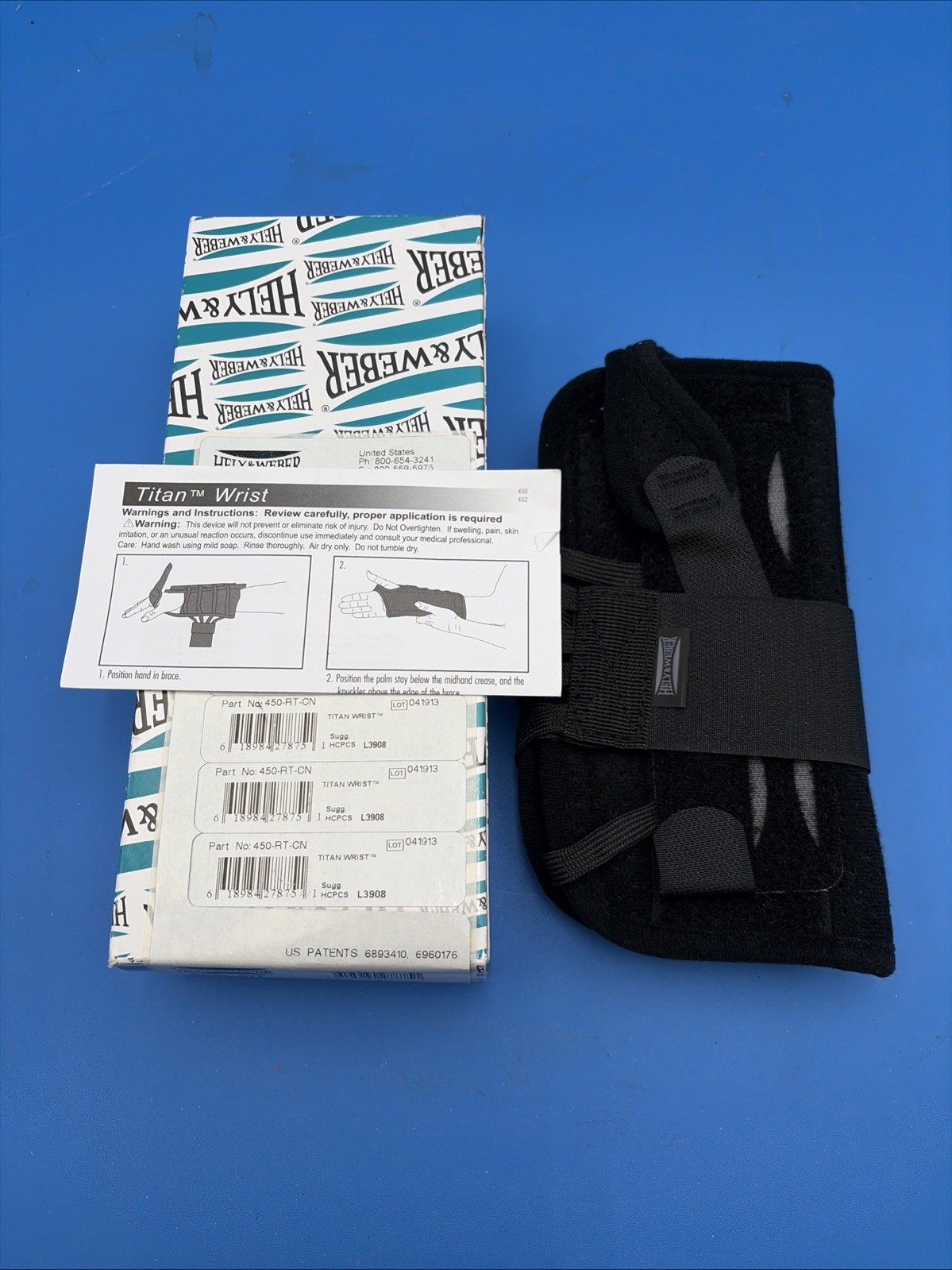 Hely & Weber 450-RT Titan Wrist Right Black NEW