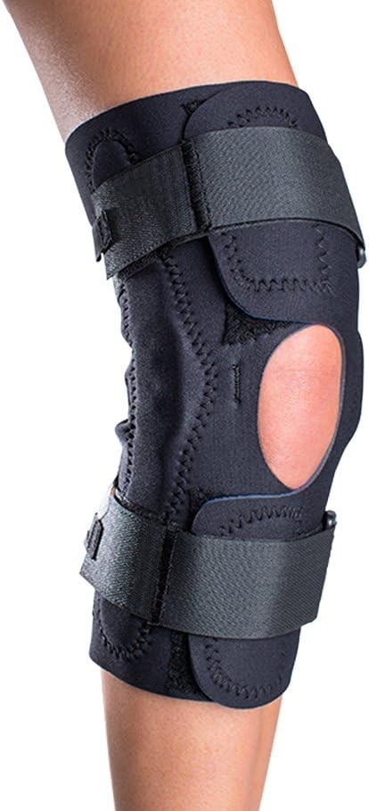 ProCare Reddie Hinged Knee Support Brace:Neoprene Wrap-Around MCL and LCL XSmall
