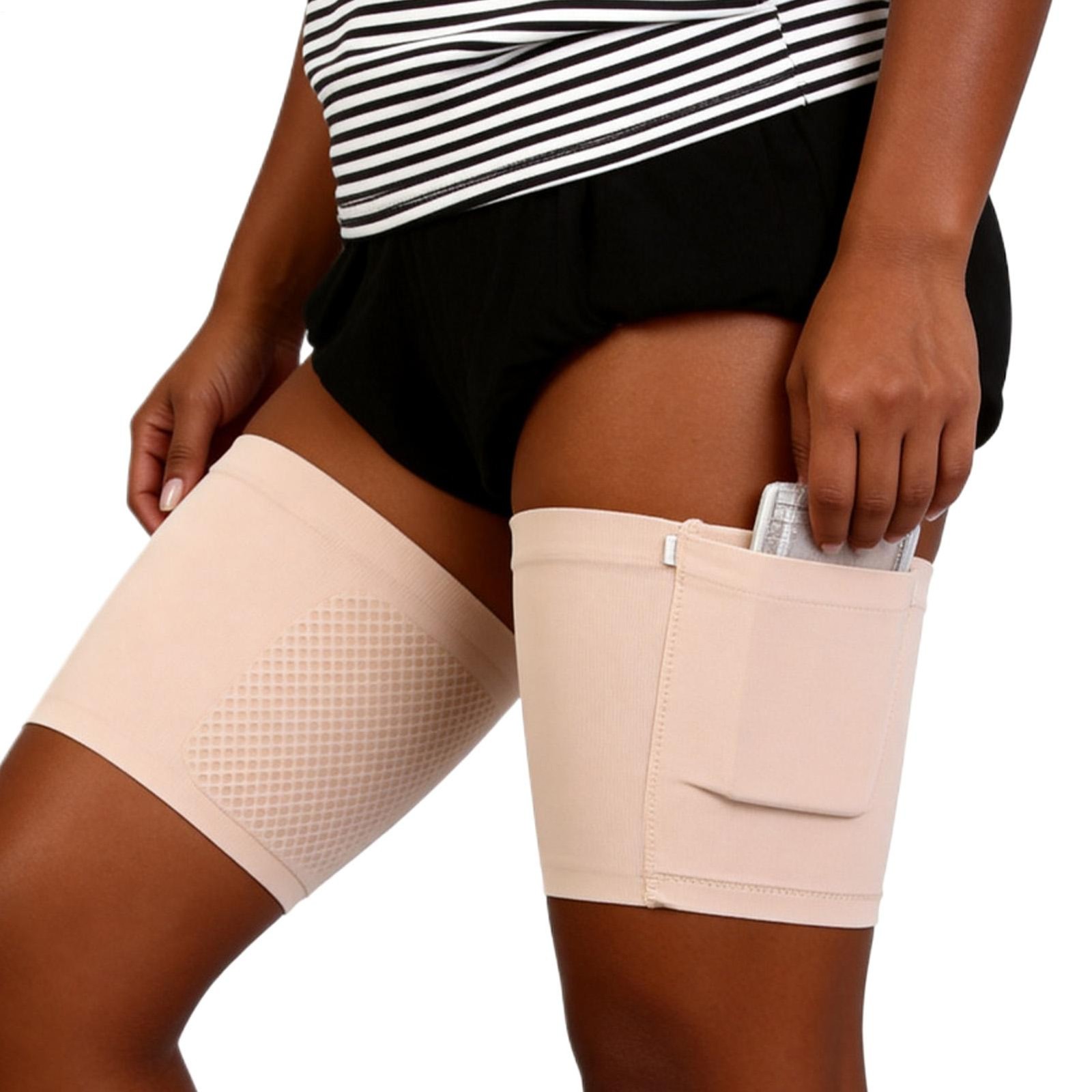 Thigh Strap with Anti Slip Anti Theft Women Men Invisible Ankle Wallet Calf Stra