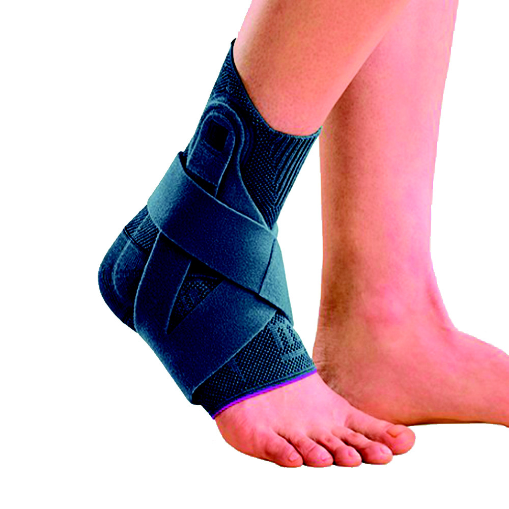 Levamed Active Elastic Left Ankle Brace Medium Ankle Brace Grey