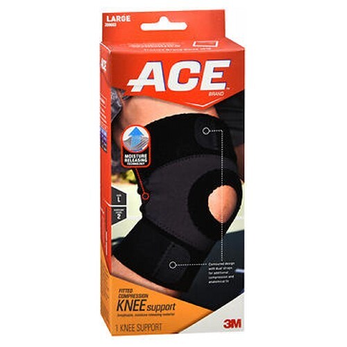 Ace Moisture Control Knee Support Large 1 each By 3M