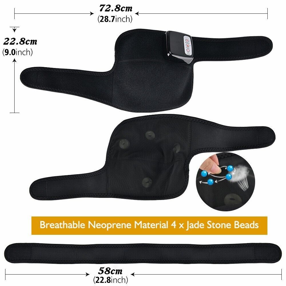 Rechargeable Electric Heating Vibration Knee Joint Brace Leg Therapy Massager