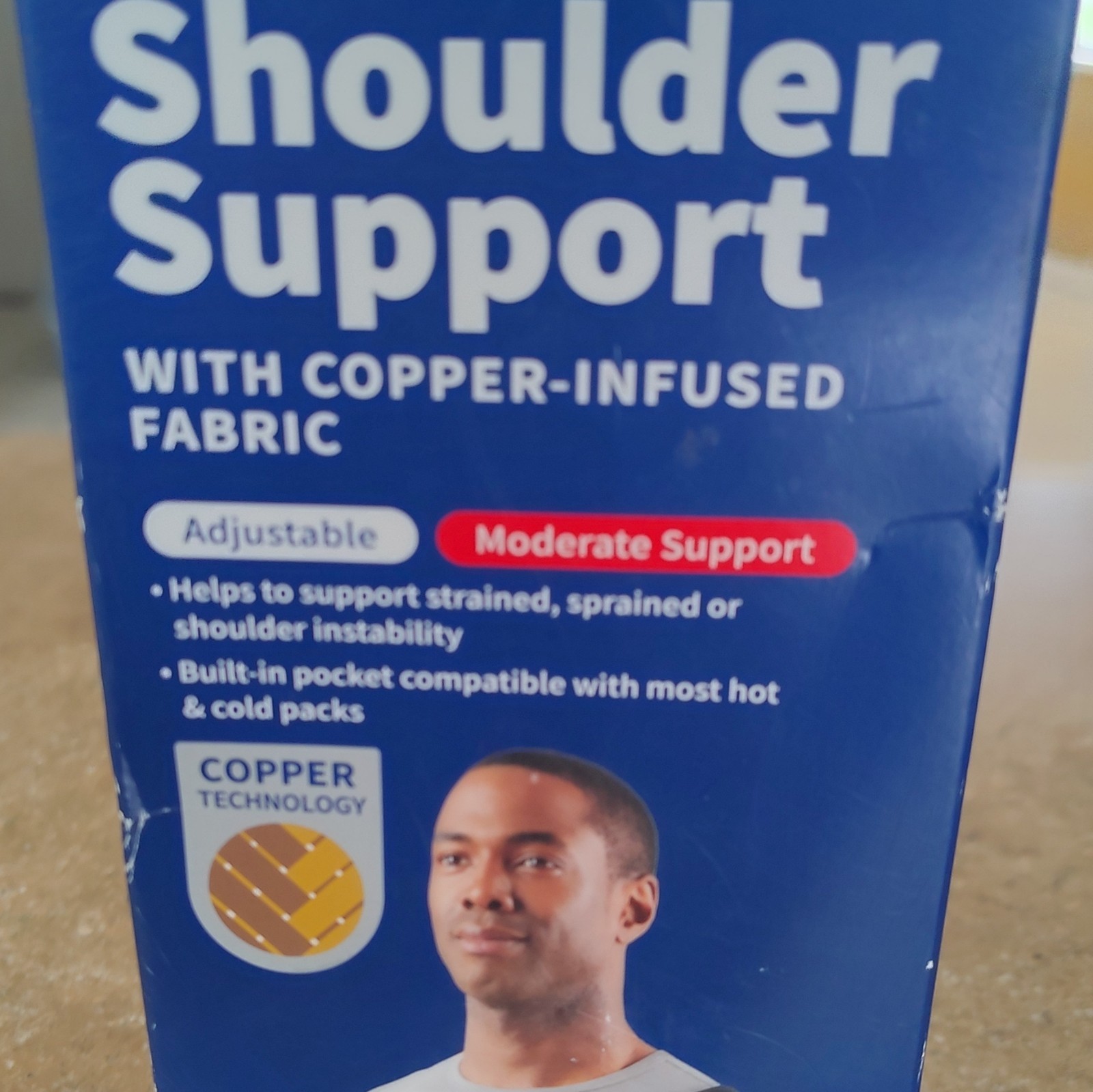 Walgreens Shoulder Support Brace Copper-Infused Adjustable, One Size
