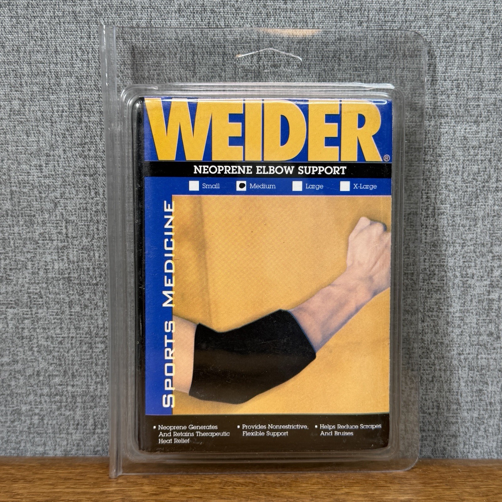 New Vintage Weider Fitness Neoprene Elbow Support Adult Size Medium 9”-11”