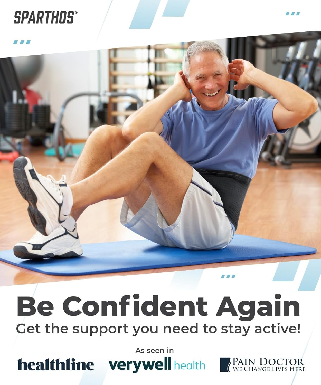 Back Brace Lumbar Support Black Large