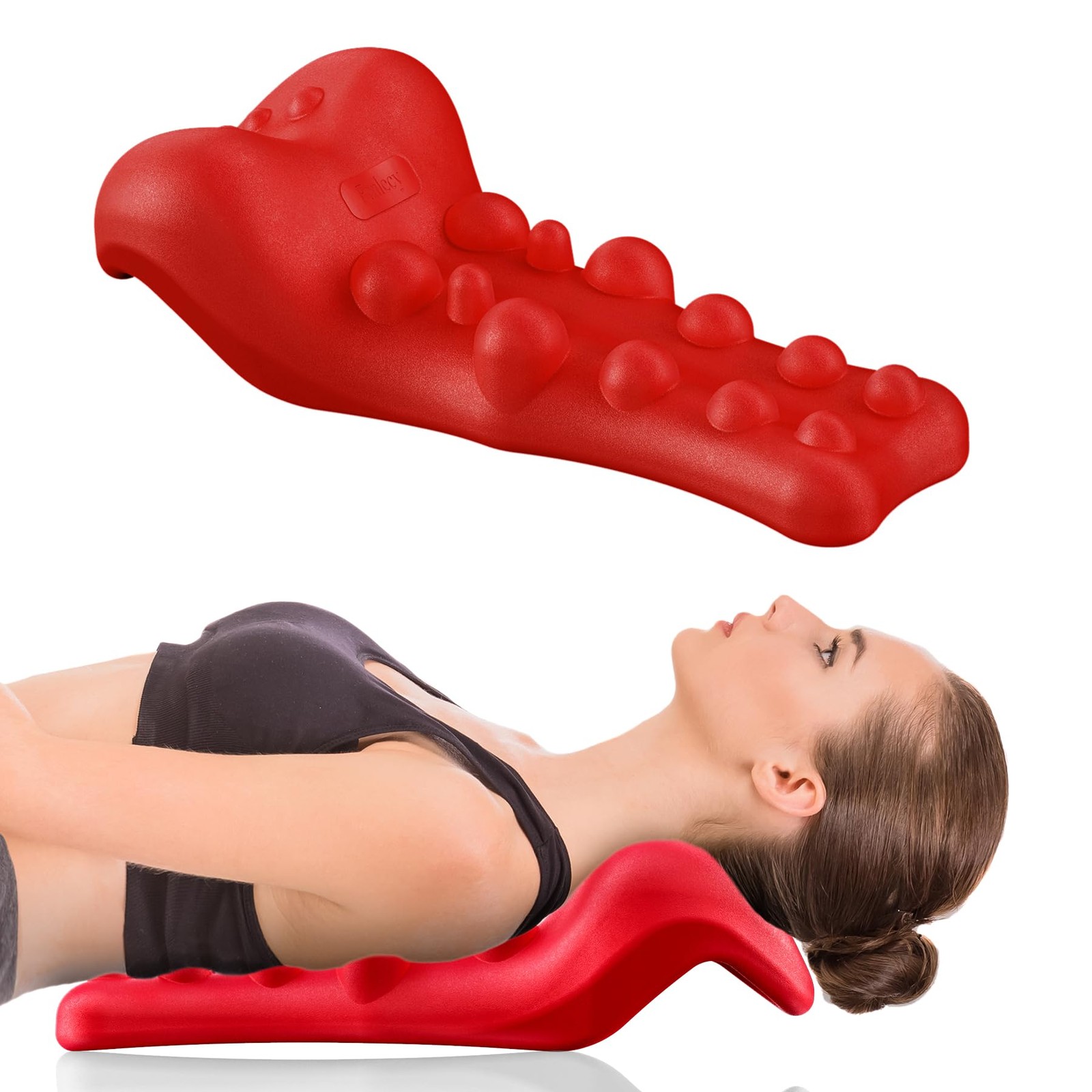 Neck and Shoulder Relaxer with Upper Back Massage Point, Cervical Traction De…