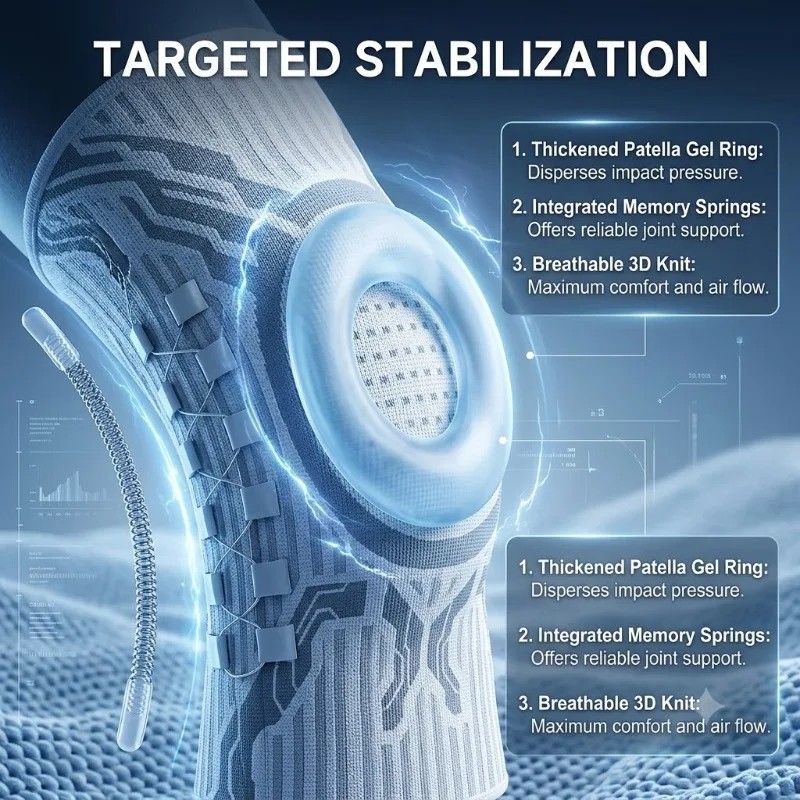 Smart Knob-Type Sports Knee Brace For Joint Pain Meniscus Tear Running Sports