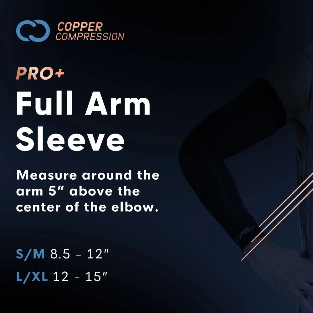 Compression Arm Sleeve for Tendonitis Arthritis Forearm Pain Relief & Muscle