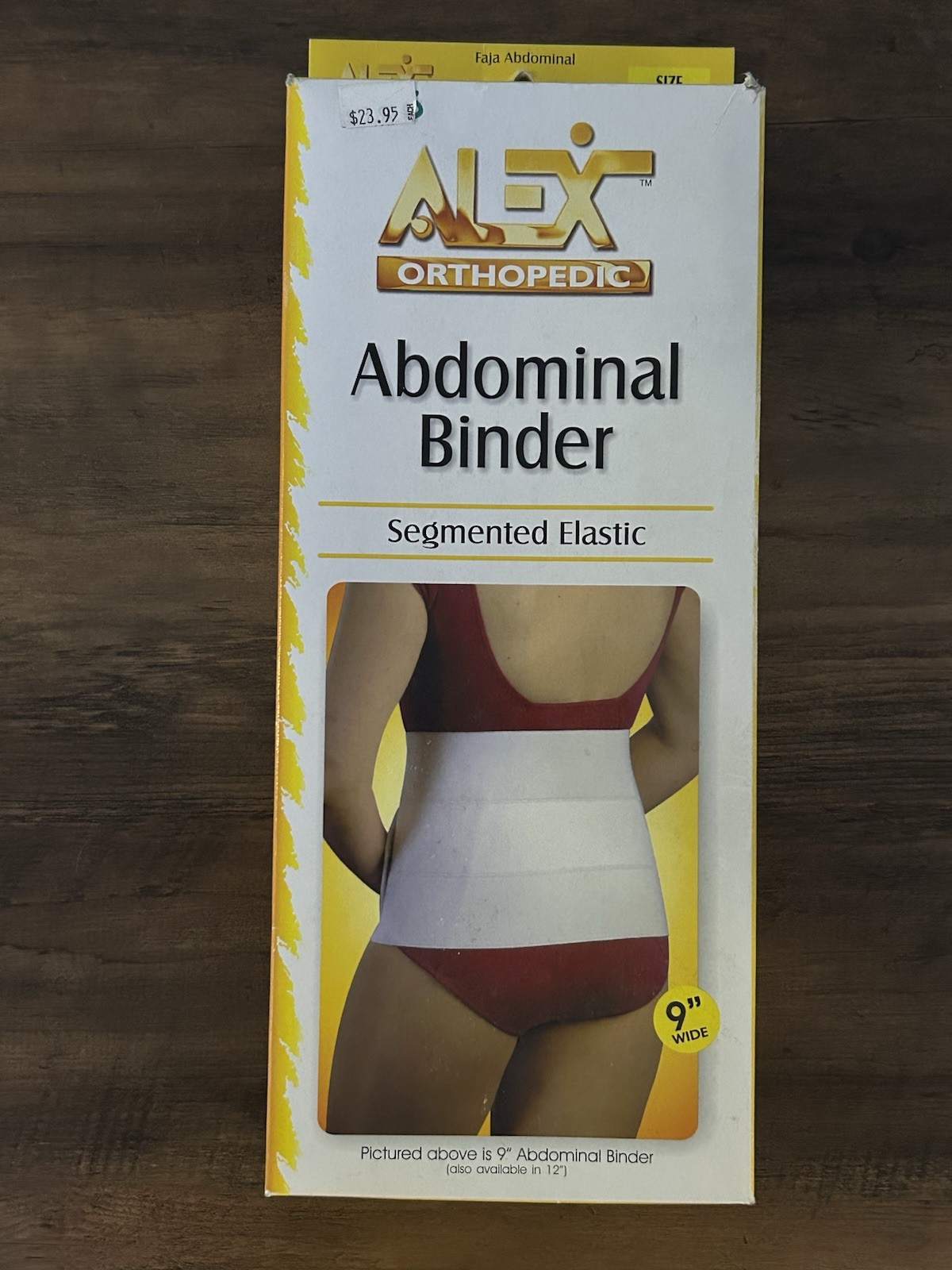 Alex Orthopedic Abdominal Binder Segmented Elastic Universal Size New