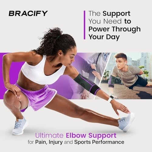 Elbow Brace for Tendonitis & Tennis Elbow Relief, Compression Sleeve for Arthrit