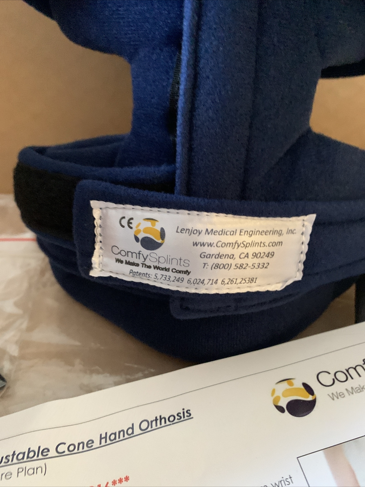 Comfy Splints Comfy Adjustable Cone Hand Orthosis Wrist Device Splint ACH-101