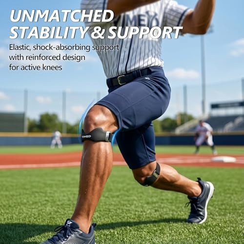 Adjustable Patellar Tendon Support Strap, Knee Brace for Pain Relief, Basketball