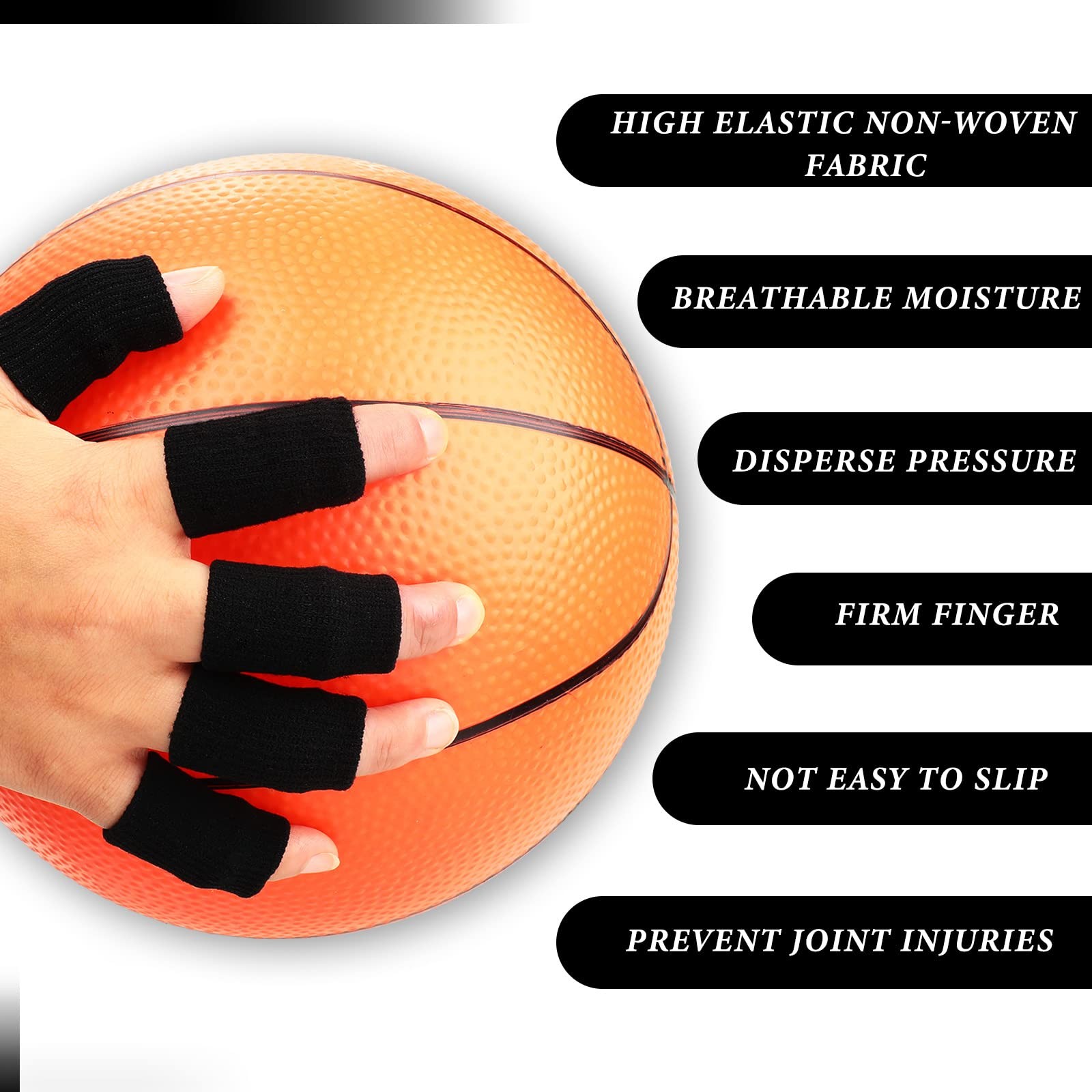 30 Pcs Thumb Compression Sleeves Elastic Breathable Finger Splint Brace Support