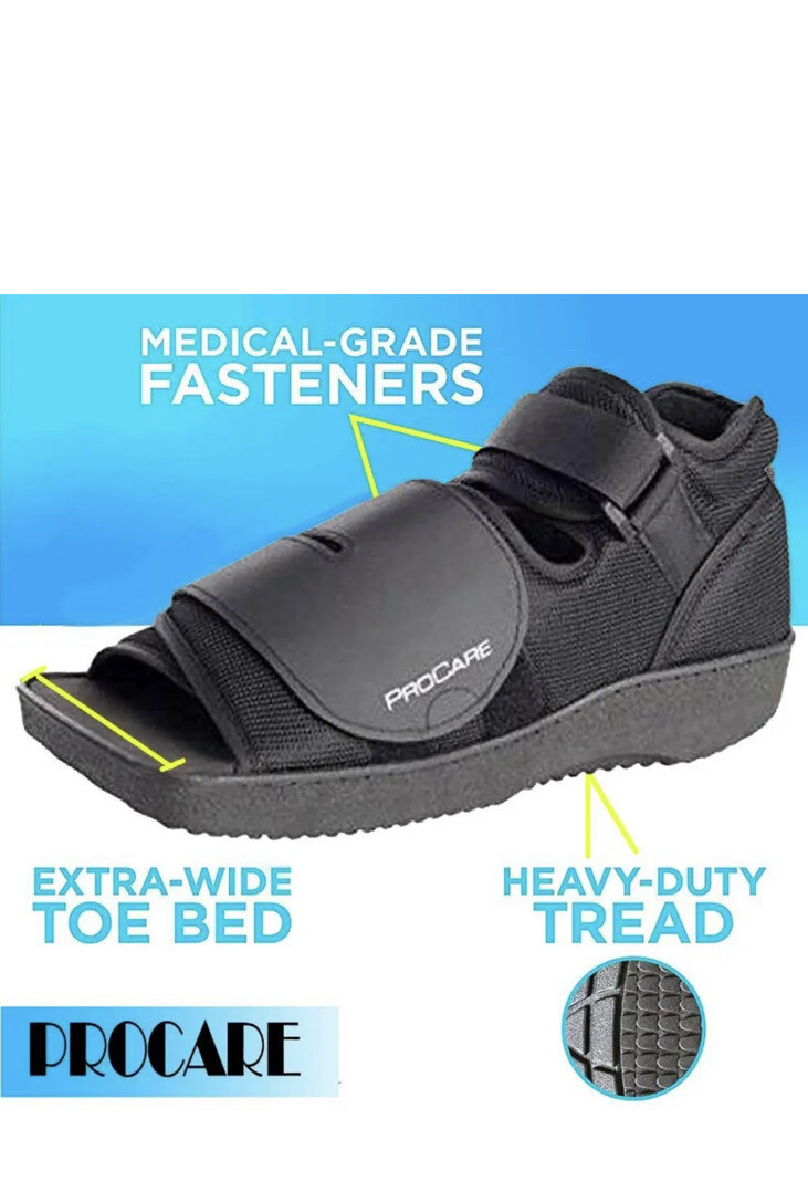 Procare Squared Toe Post Op Shoe Small – Mens 5.5-7, Womens 6.5-8