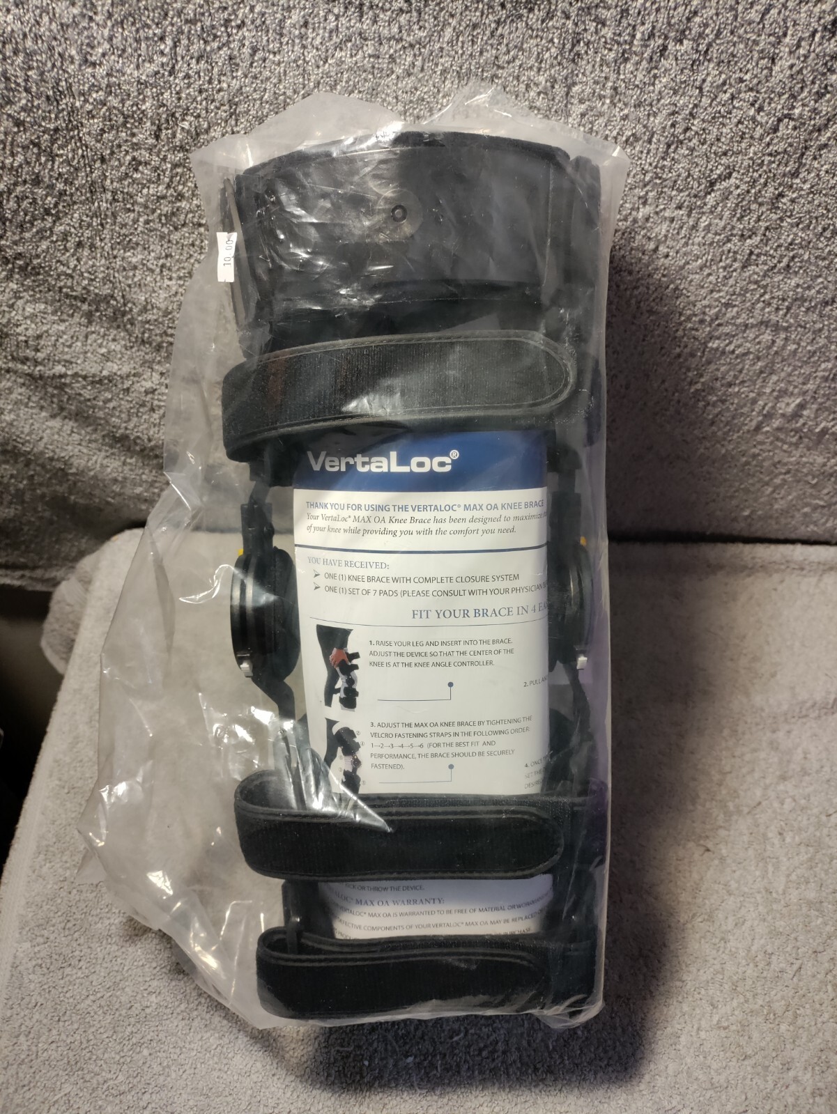 Knee Brace Vertaloc Left Leg Max OA Knee Brace Support, Size L Preowned in Pack