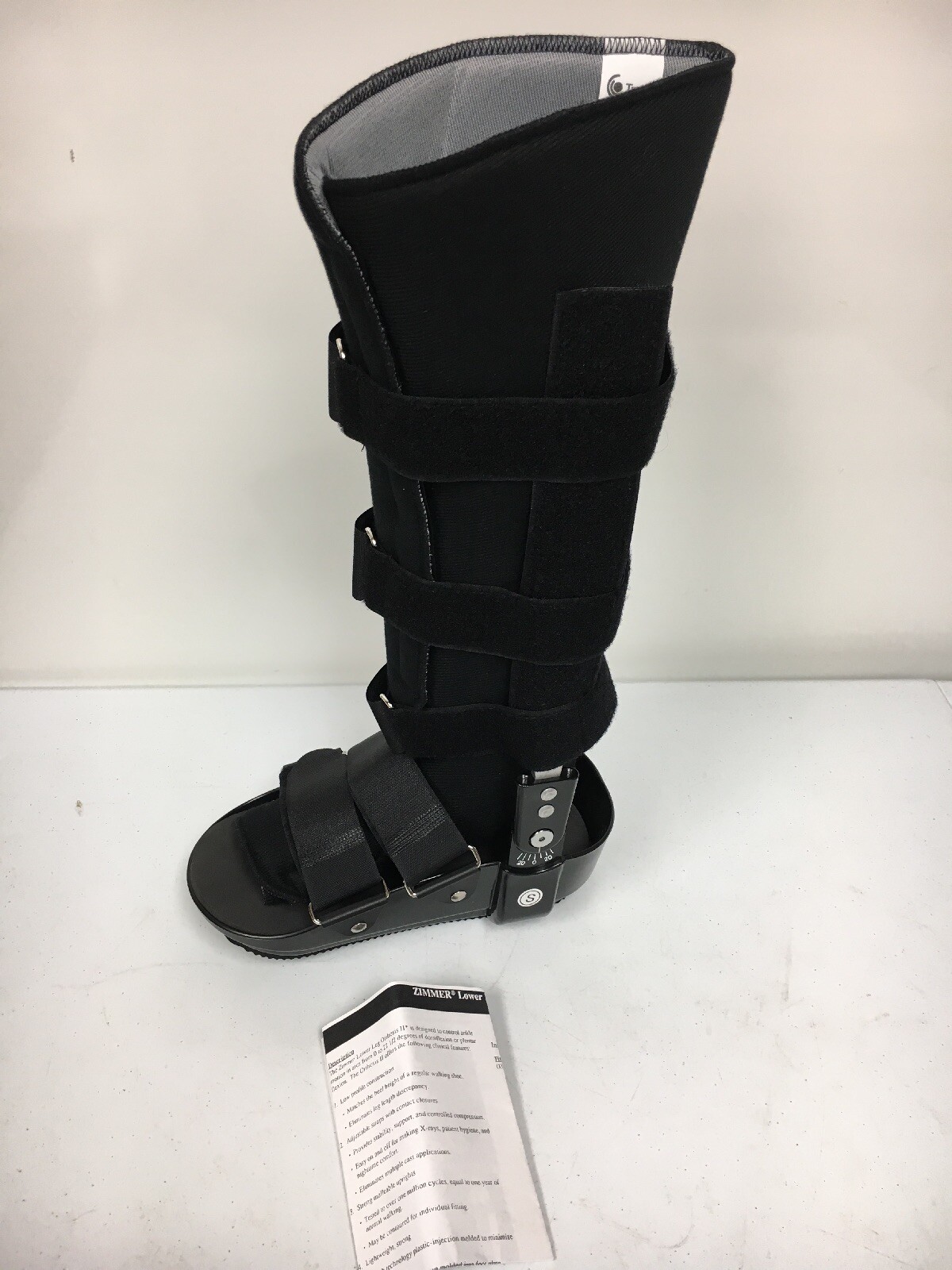 Zimmer Adjustable Orthosis SMALL Support Lower Leg Limb Brace Rehabilitation