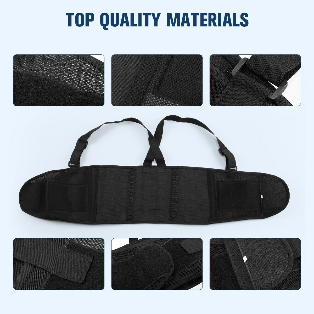 Unisex Weight Lift Lumbar Lower Back Waist Support Belt Brace Suspender Work