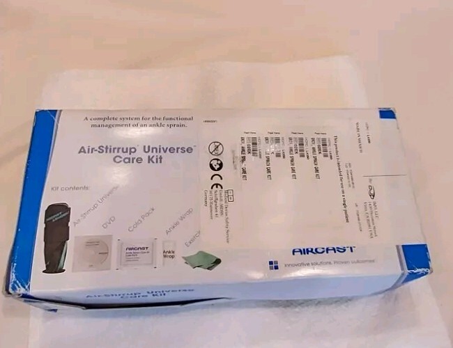 AIRCAST AIR STIRRUP ANKLE BRACE WHITE SMALL SM S LEFT RIGHT ANKLE NEW NIB