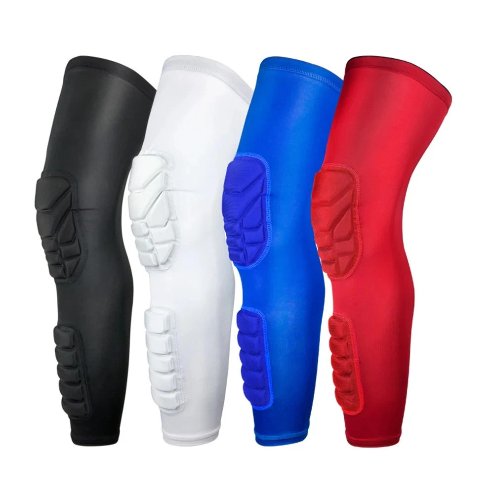 1Pcs Knee Braces, Double Crashproof Knee & Calf Pads, Thigh Compression Leg