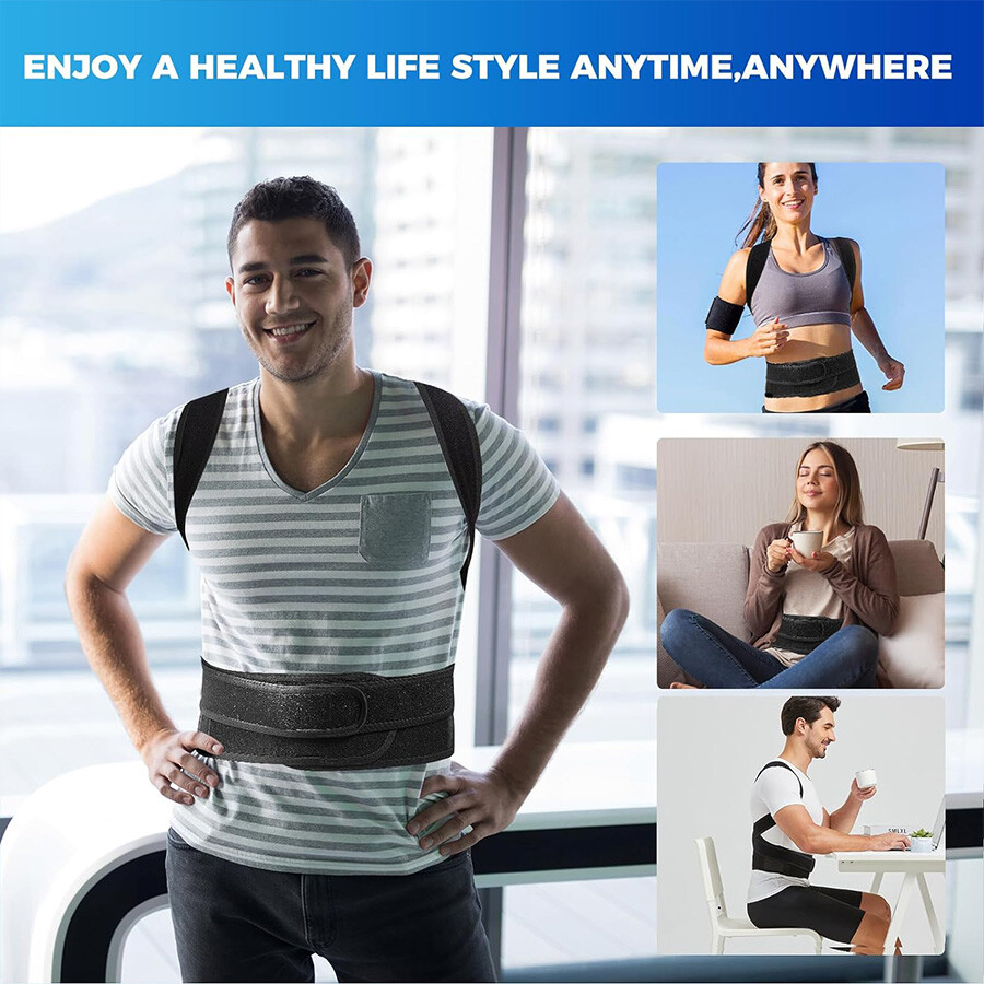 Men Women Posture Corrector for Hunched Back Kyphosis, Compression Fracture Belt
