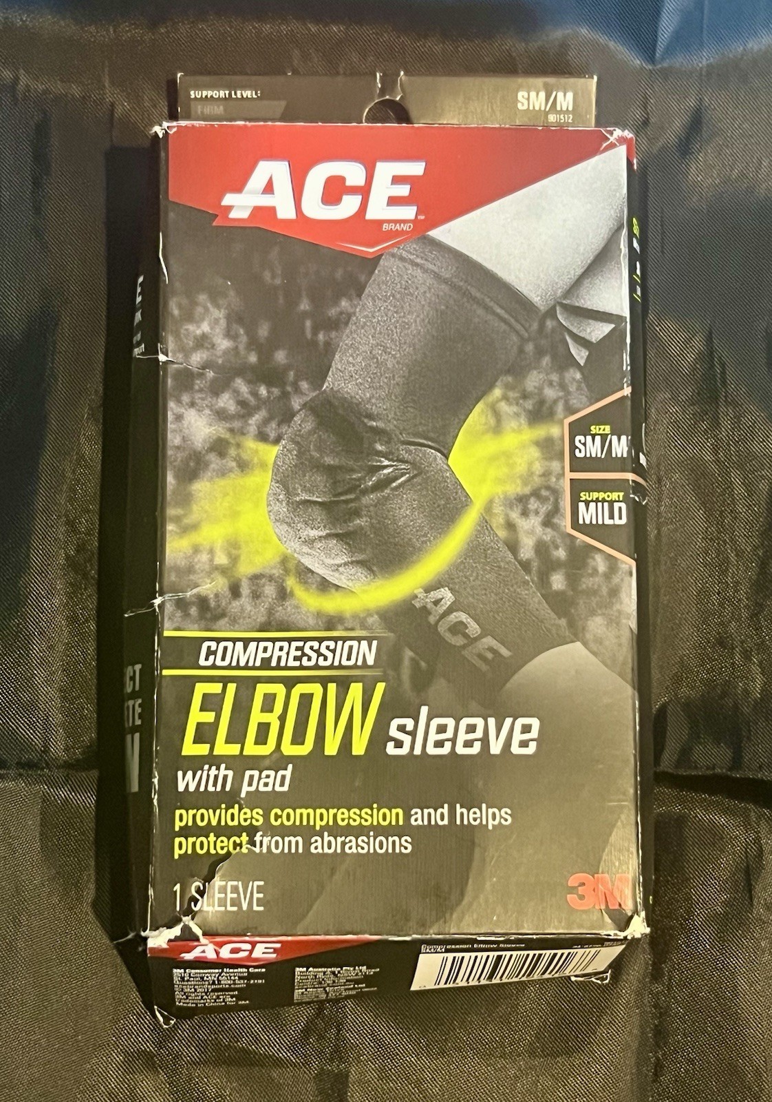 ACE Compression Elbow S M Sleeve Pad Abrasion Protection New Open Box