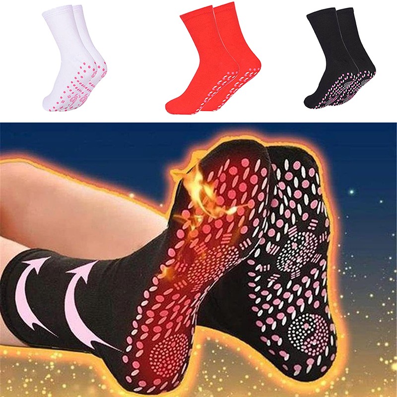 Unisex Self-Heating Health Care Socks Tourmaline Therapy Foot Massager Warm Sozo