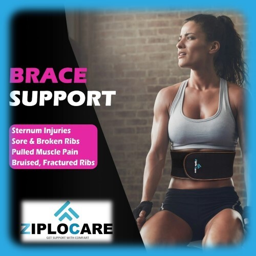 Rib Compression Brace Belt – Adjustable Support for Cracked, Broken, or Injured