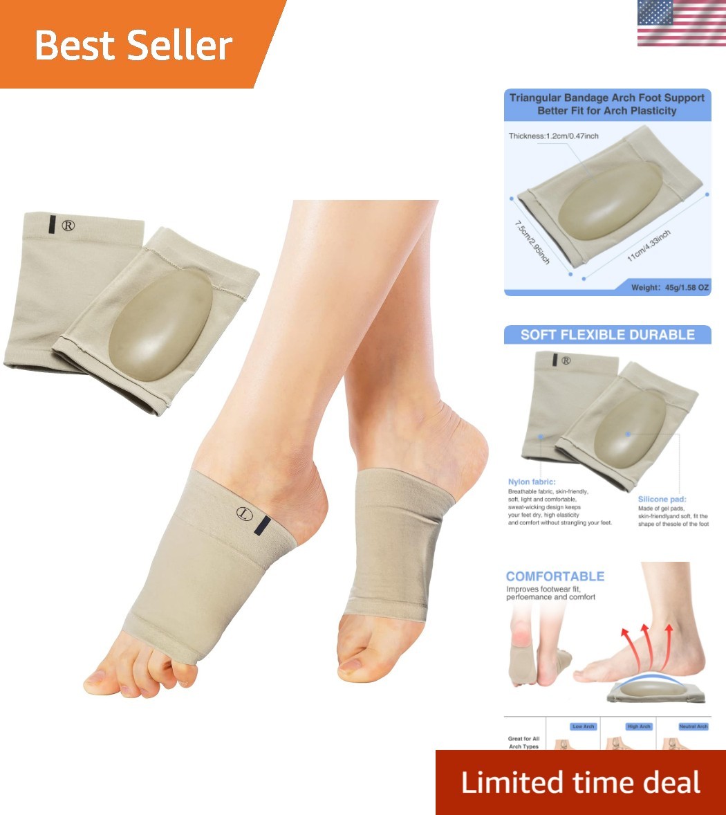 Durable Arch Support Compression Sock with Gel Pad – Plantar Fasciitis Care
