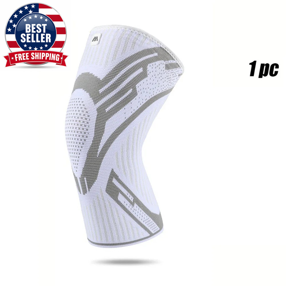 1 Pcs Compression Knee Support Sleeve Elastic Breathable Knee Pads Brace Springs