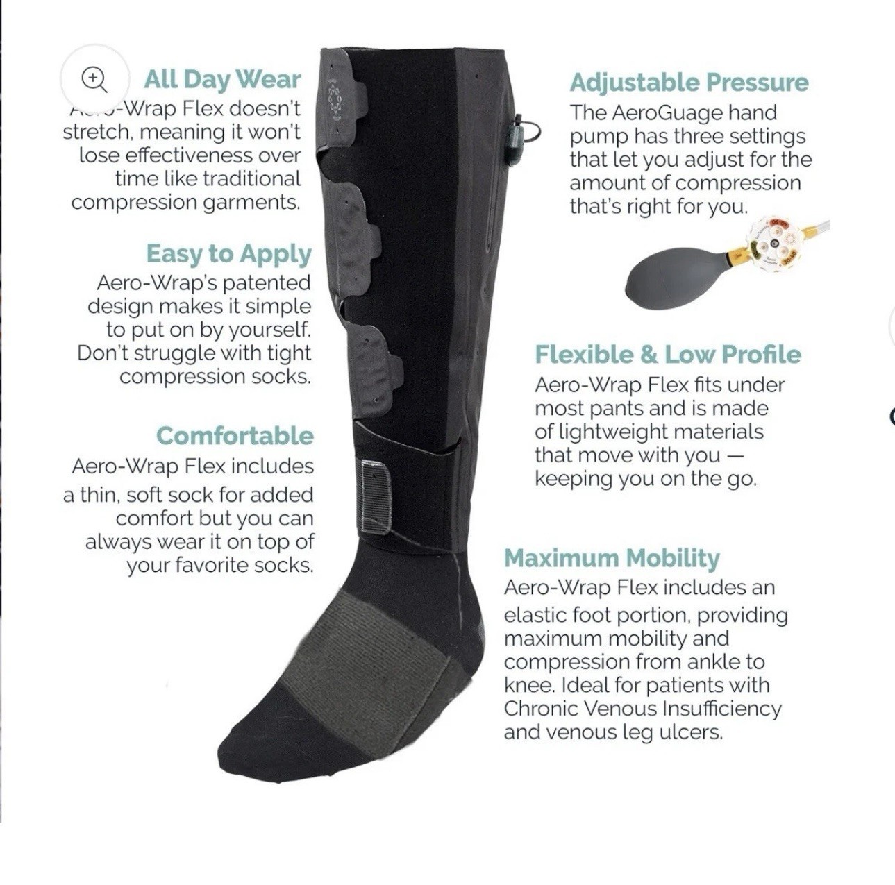 Sun Scientific Aero Wrap Gradient Compression System – Unilateral XL (6 total)
