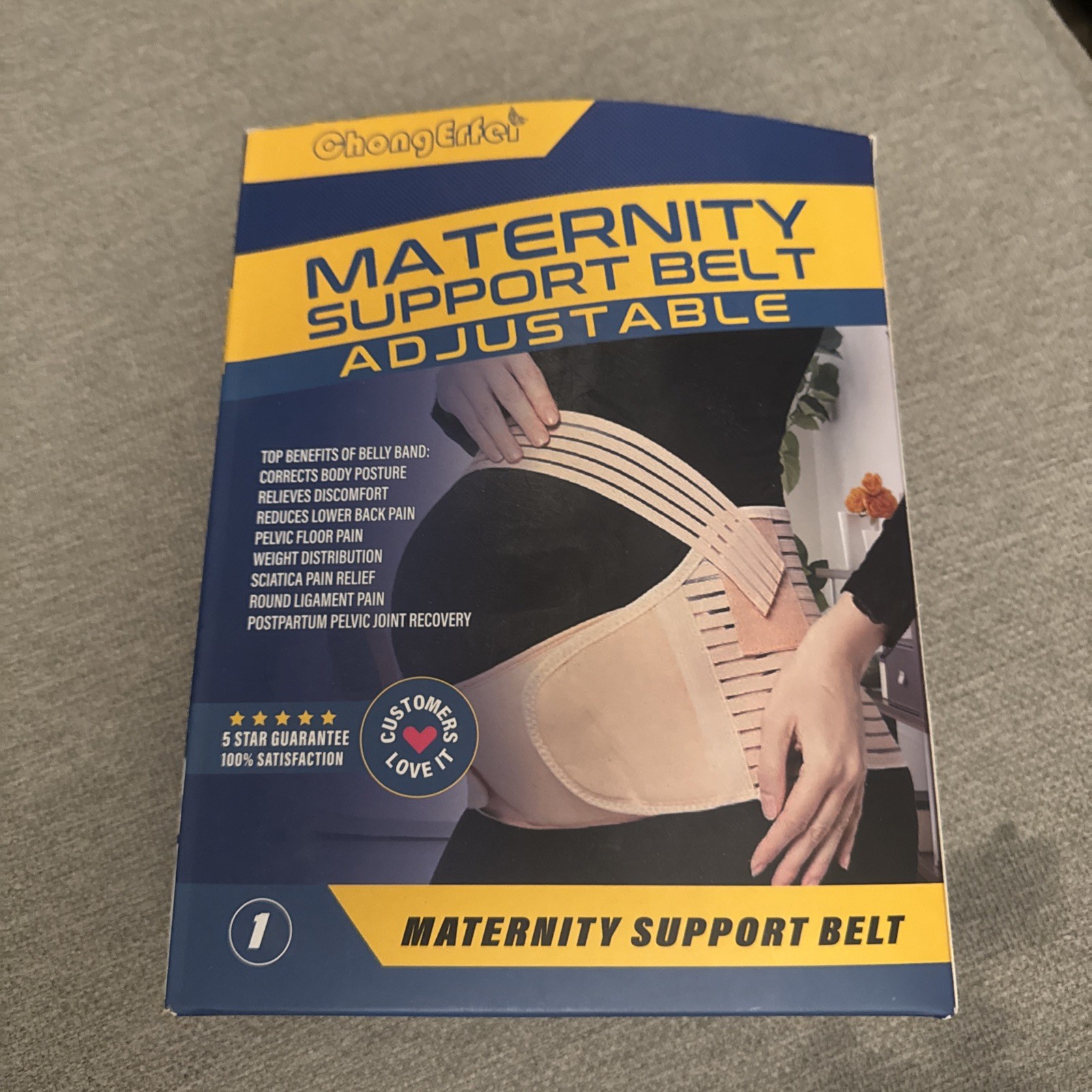 Chong Erfer Maternity Support Belt BLACK MEDIUM #C13