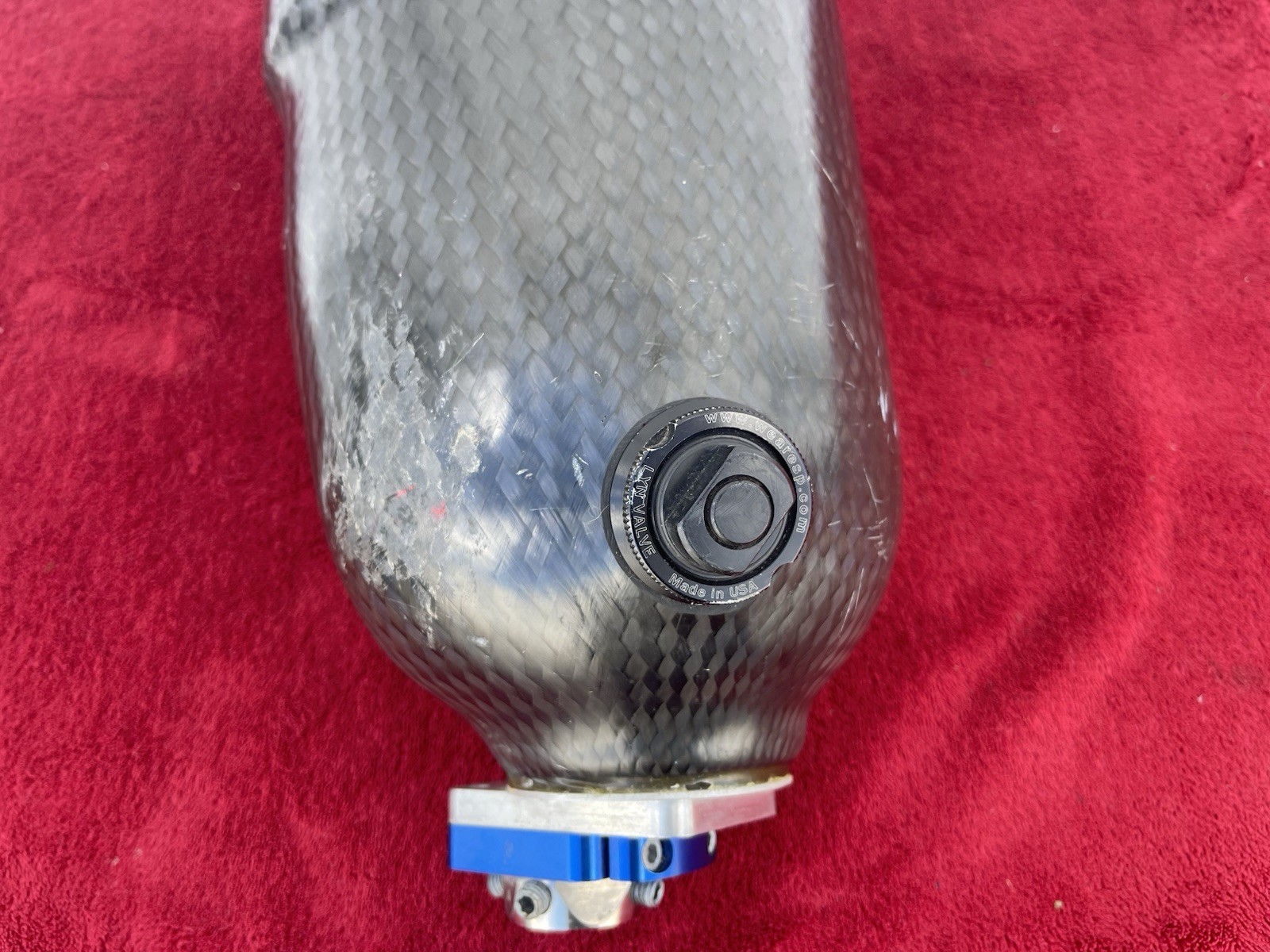 Above Knee Prosthetic Socket Left leg Carbon W Mounting Plate As Pictured.