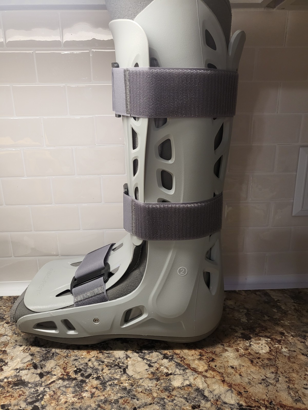 Aircast Softstrike Air Pump Walking Boot, Cast for Broken Sprained Ankle, Large