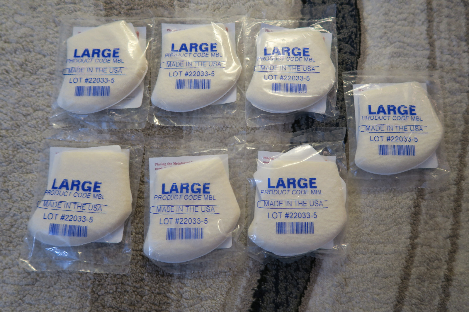 LOT OF 7 Hapad Metatarsal Bars Size L