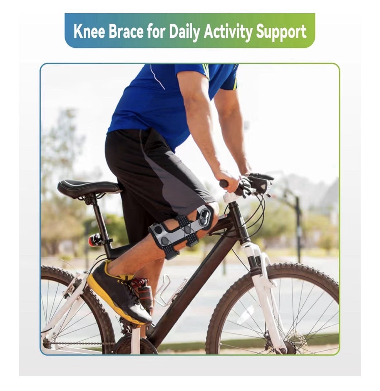 Komzer ACL Knee Brace for Ligament Injuries Sports Arthritis Left Extra large
