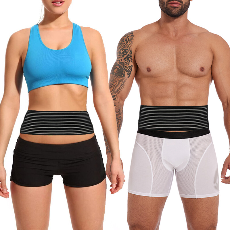 Unisex Umbilical Hernia Belt Abdominal Waist Support Binder Brace Wrap with Pad