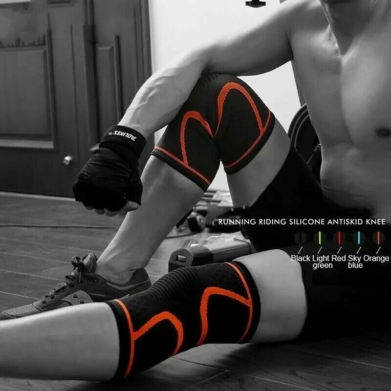 Knee Sleeve Compression Brace Support Joint Pain Arthritis Relief 1xSleeve USA
