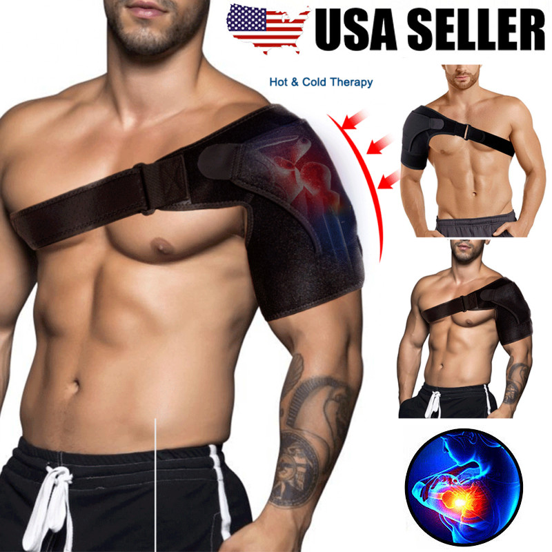 Shoulder Brace Rotator Cuff Support Relief Pain Adjustable Left & Right Belt US