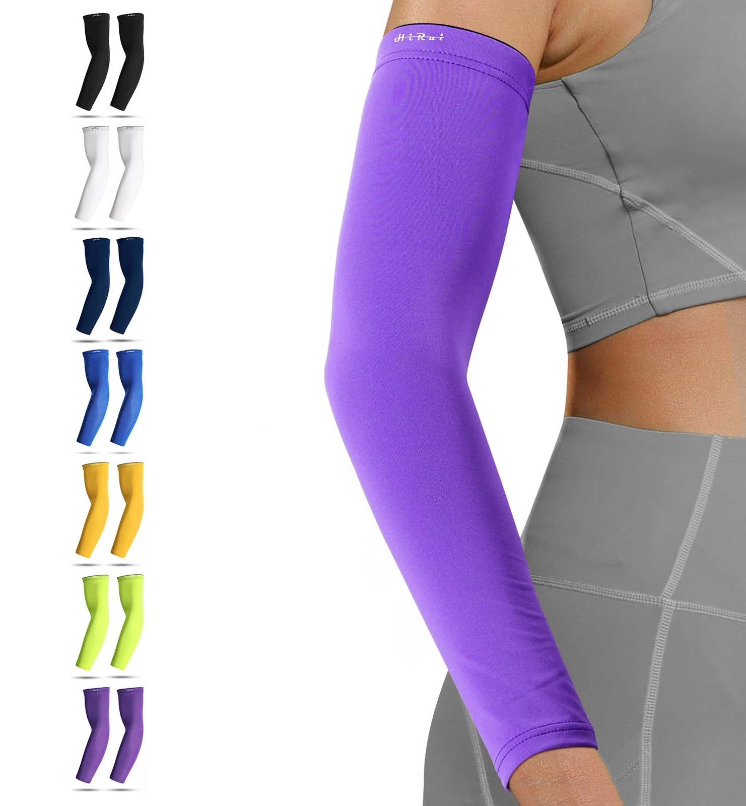 Arm Compression Sleeves for Men Youth , UV Protection 20-30mmHG , Great for R…