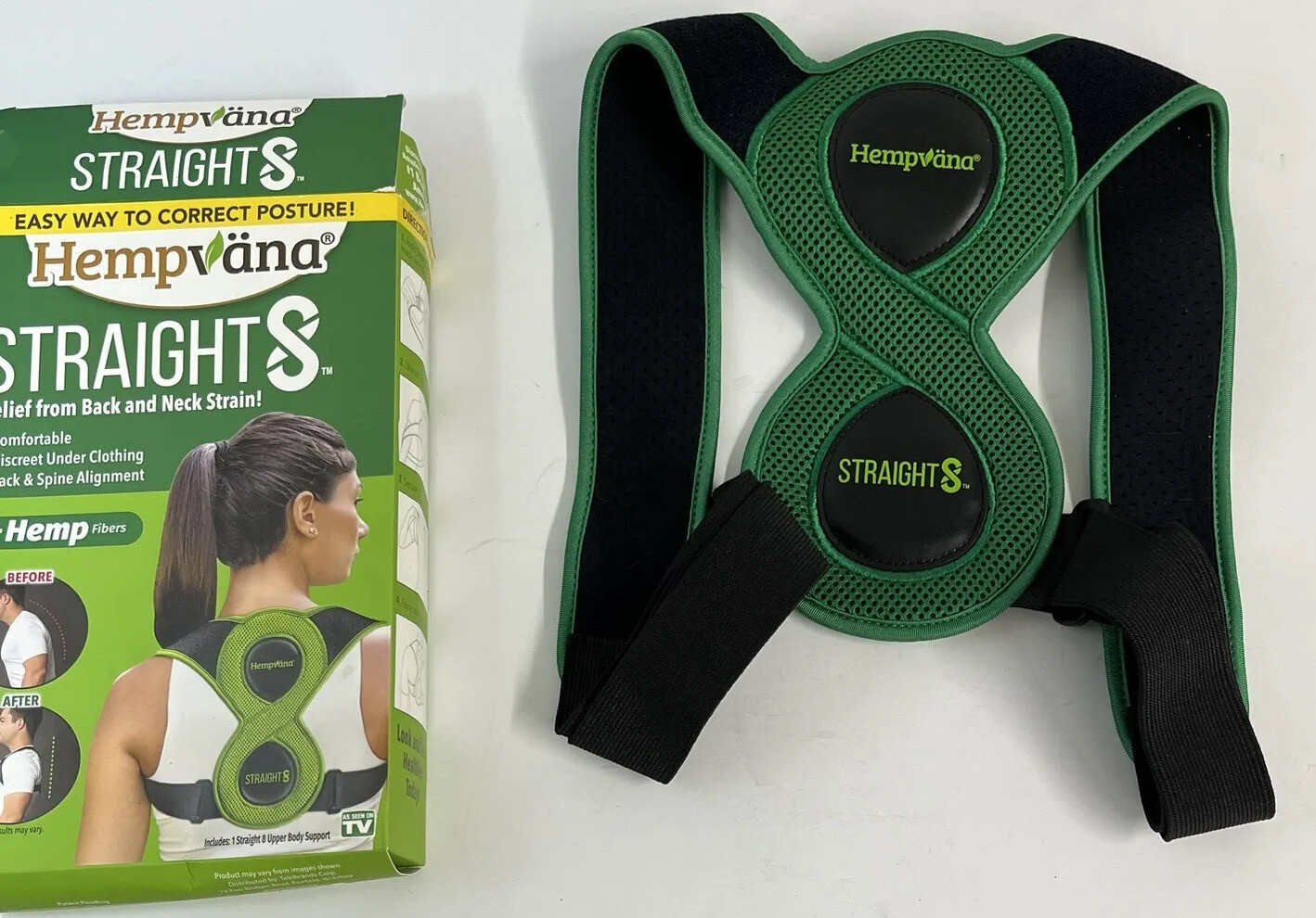 Hempvana Straight8 Fully Adjustable Posture Corrector As Seen On TV