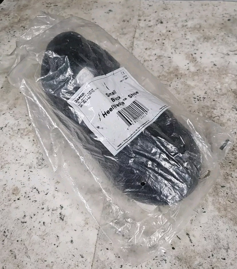 HW1B Size Small Darco Black HeelWedge Shoe NIP!